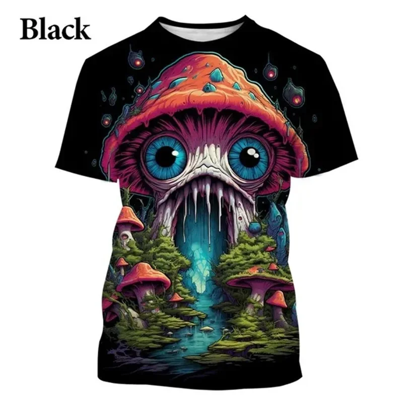 

2024 Summer New Fashion Funny Cool 3D Printed T-shirt Street Psychedelic Men's T-shirt Street Clothing Adult Clothing Men's T-sh