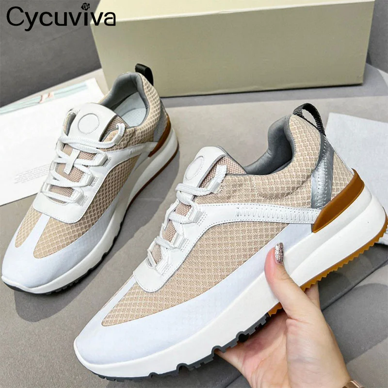 

2023 Brand Breathable Mesh Sneakers Summer Men Tennis Shoes Runner Casual Business Male Shoes Comfort Lace-up Driving Shoes Man