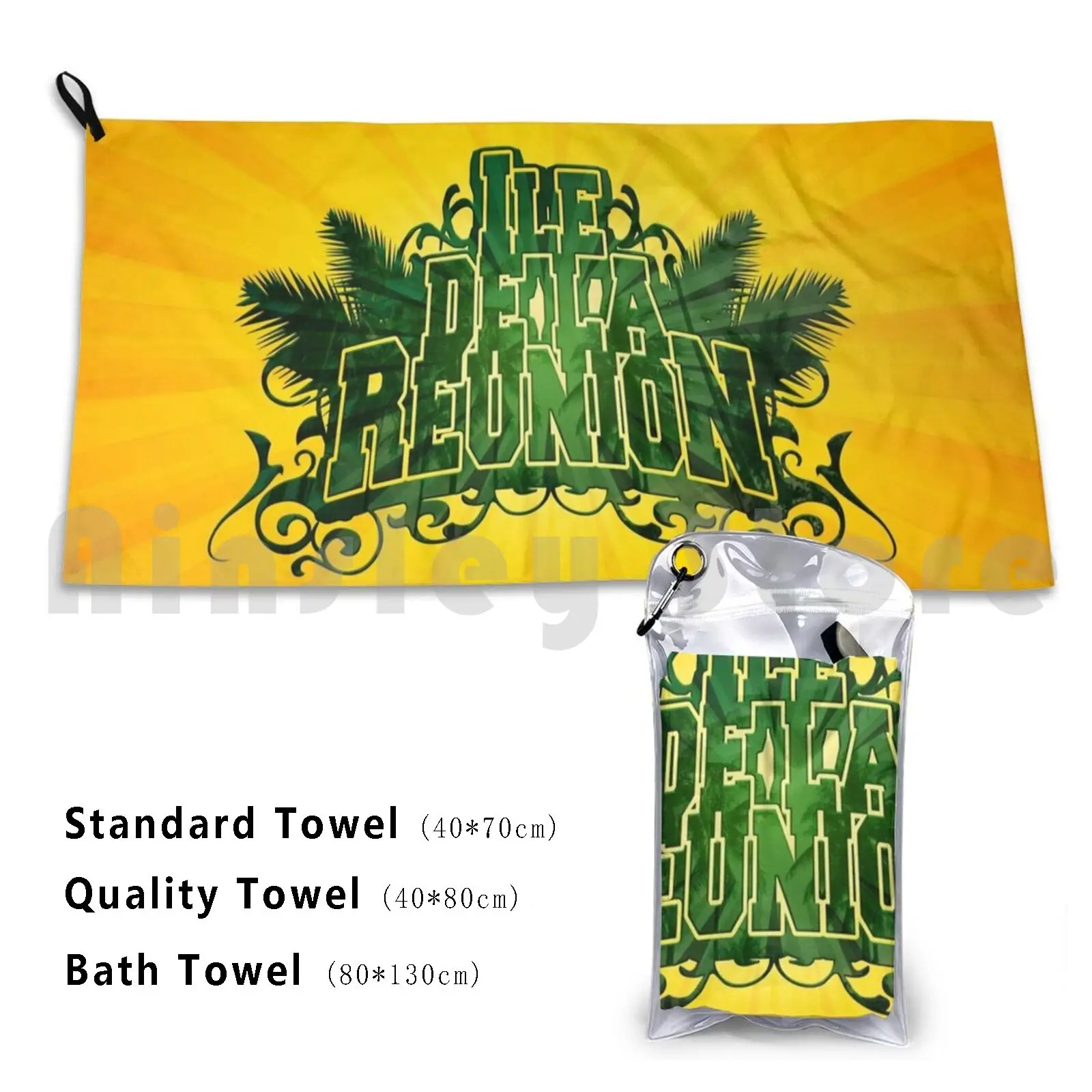 Cuscino Da Spiaggia Per Telo Da Bagno Verde Palma Isola Di Riunione 974 974 Reunionese Creole Neem Leetchi Locale