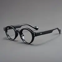 Lunettes de lecture Vintage pour hommes, petite lentille grossissante ronde, oculaire pour presbytie, 1 + 1.5 + 2.0 + 2.5 + 3.0 + 3.5 + 4.0 5