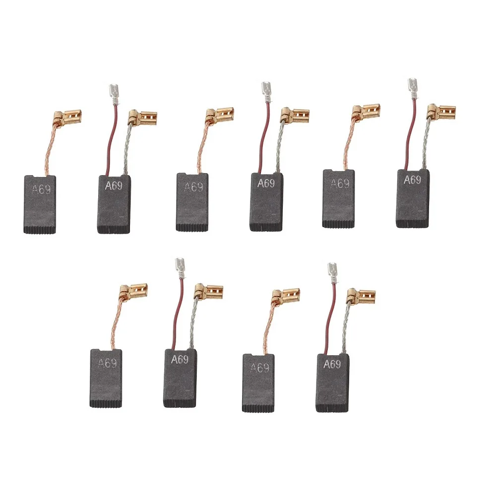 10 Pezzi Spazzole Di Carbone Per Bosch Gbh 5-40 Dce Gsh 5-Ce Gsh 5 E Gbh 5-40 De Trapano Accessori Di Ricambio Per Utensili Elettrici