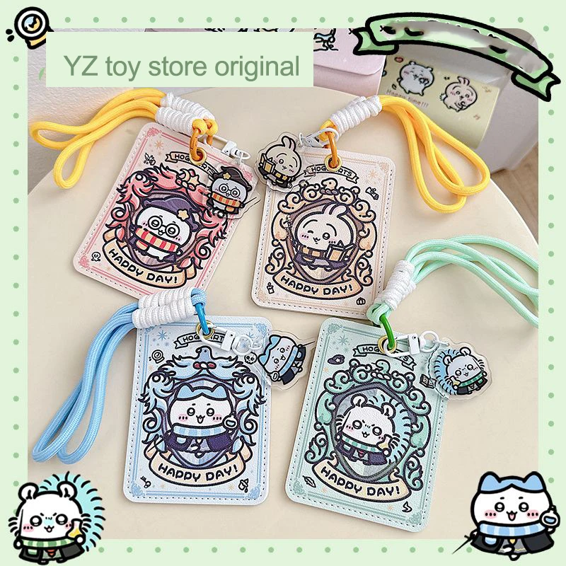 

MINISO Magic Chiikawa Original Card Holder Kawaii Cute Hachiware Anime Usagi Student Creative Id Card Meal Card Subway Card Case