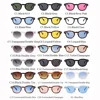 Fashion Transparent Blue Round Sunglasses Women Men 2024 Retro Rivet Tortoise Small Square Sun Glasses UV400 Lunettes De Soleil 6