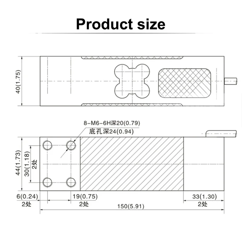 Pressure sensor AVIC L6E3-C3 load cell, electronic bench scale, hopper weight sensor, ZMEIC force measurement high precision