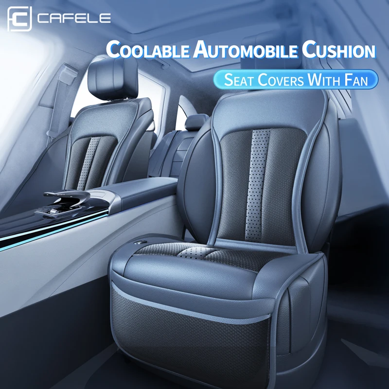 ICY Seat Car Cooling Cushion - 12 Fan With 3 Speeds & Massage, 12V, Universal Fit