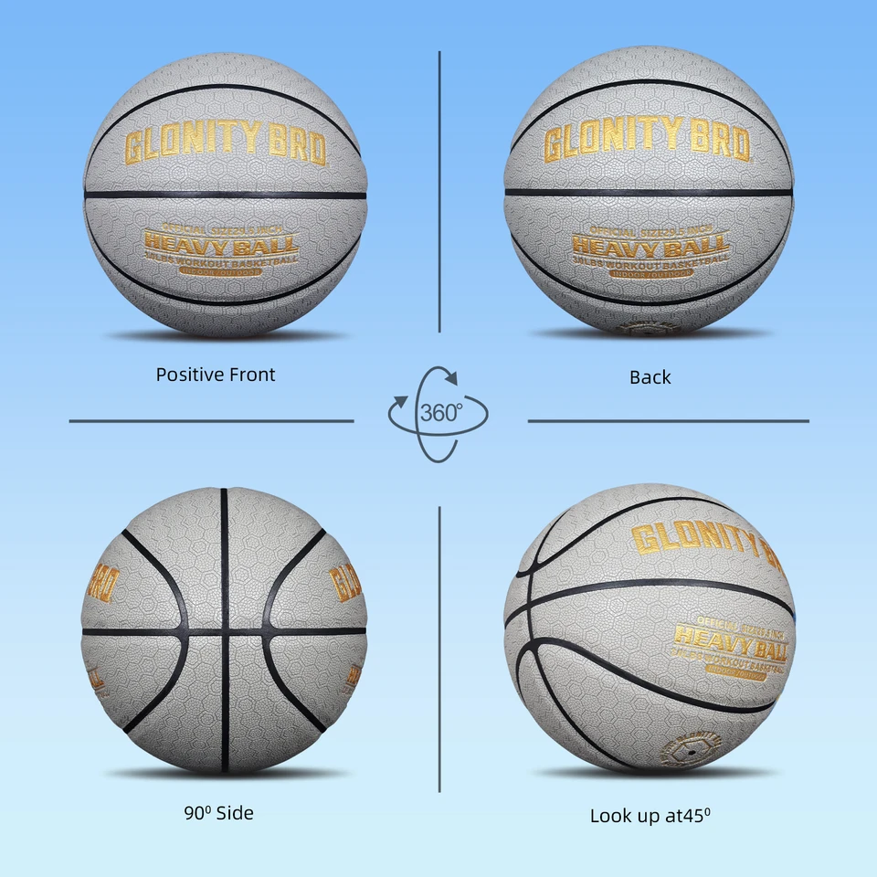 Weighted Training Basketball 3/2.2LBS Indoor And Outdoor High Quality Composite Basketball For Improve Dribbling Passing Purple - 18 - View #9