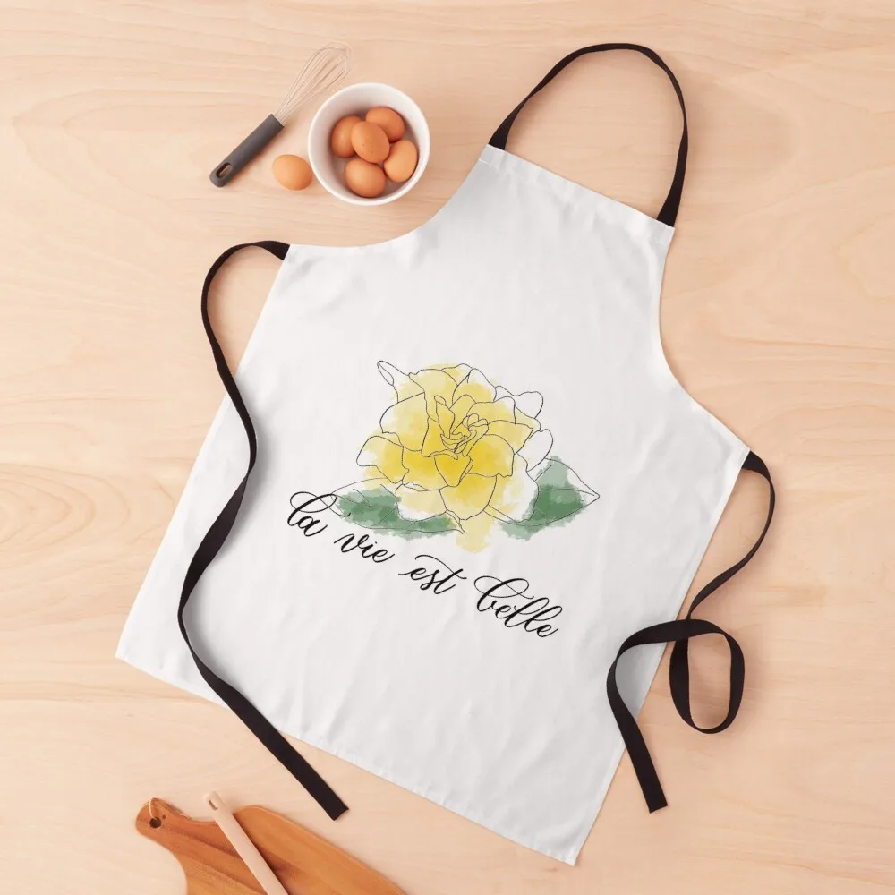 

La vie est belle Apron Kitchen Apron Kitchenware