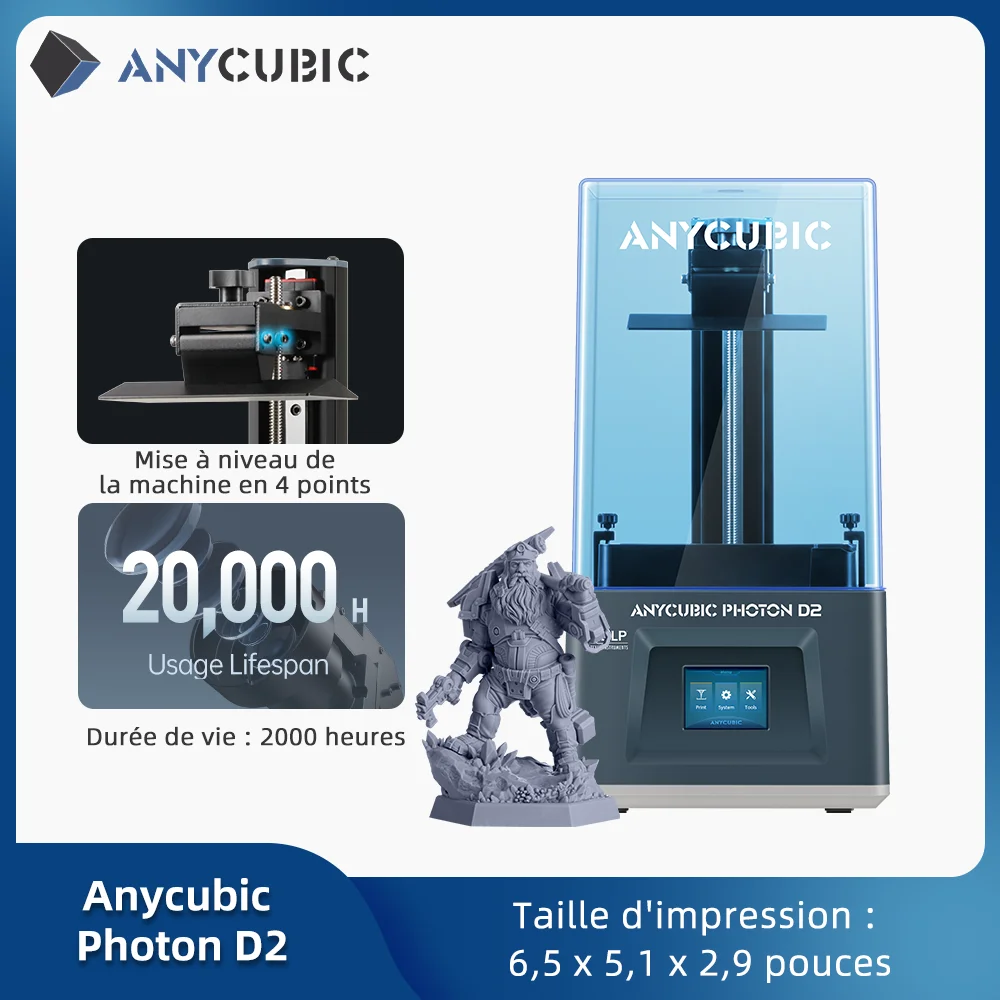 Imprimante 3D Anycubic Photon S UV LCD Résine module UV amélioré &  impression silencieuse et hors ligne Noir - Cdiscount Informatique