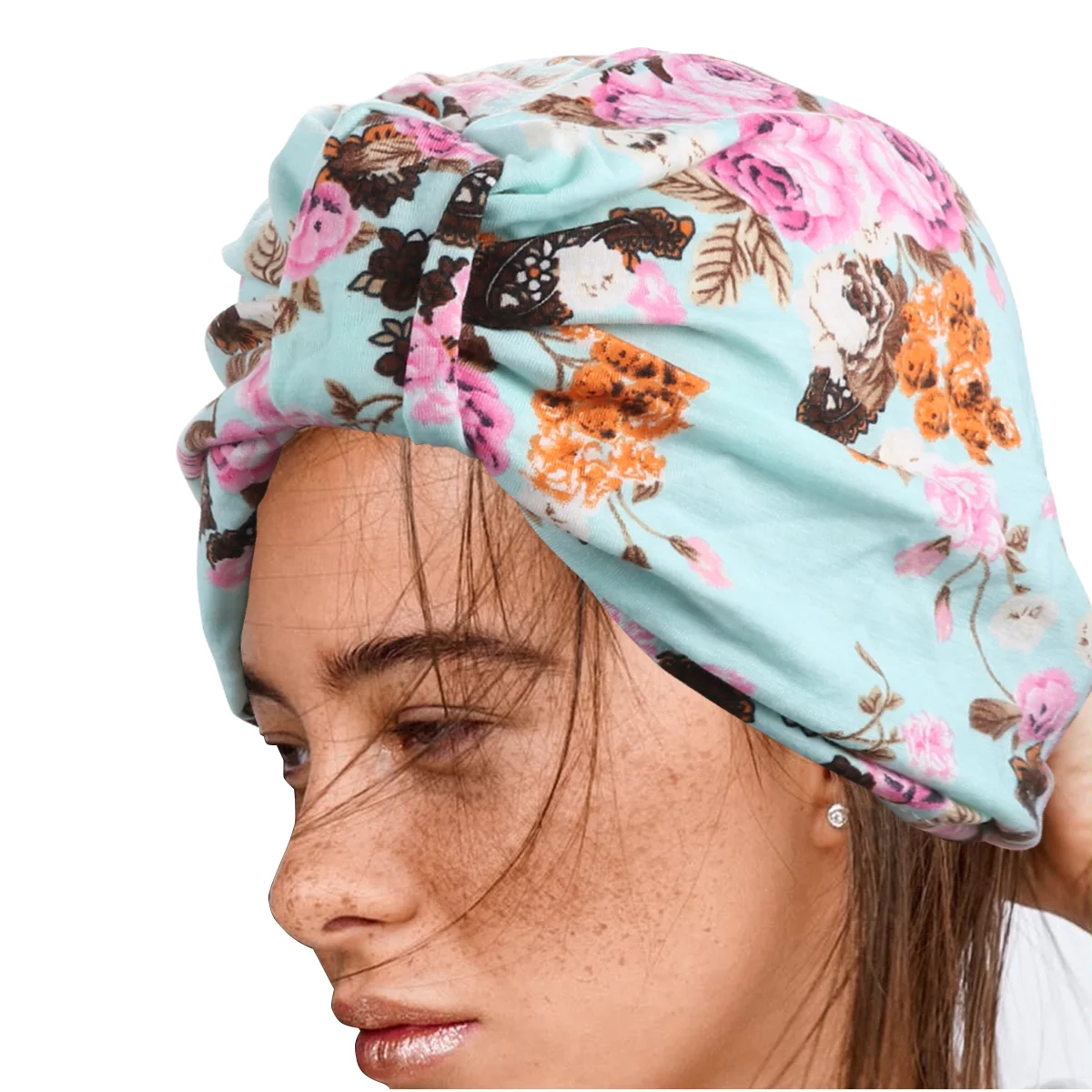 

3 Pcs Cotton Scarf Traditional Headdress Chemotherapy Cap Women Turban Printed Hat Miss