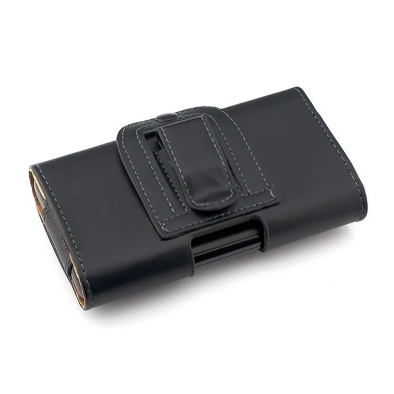 Universal Magnetic Leather Waist Bag with Belt Clip - Phone Pouch