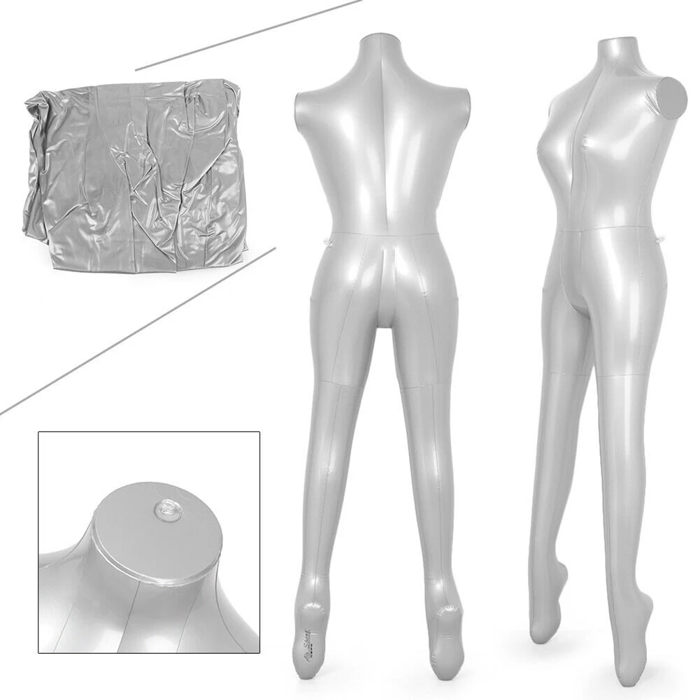 Model Mannequin Display Dress Form Dummy Economical Inflatable PVC Adhesive Patch Portable Torso Women Durable