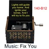 Fix You Wooden Handed Music Box British Famous Band Song Special Musical Gift for Fans Wife Fiancee Birthday Boutique Ornaments 5