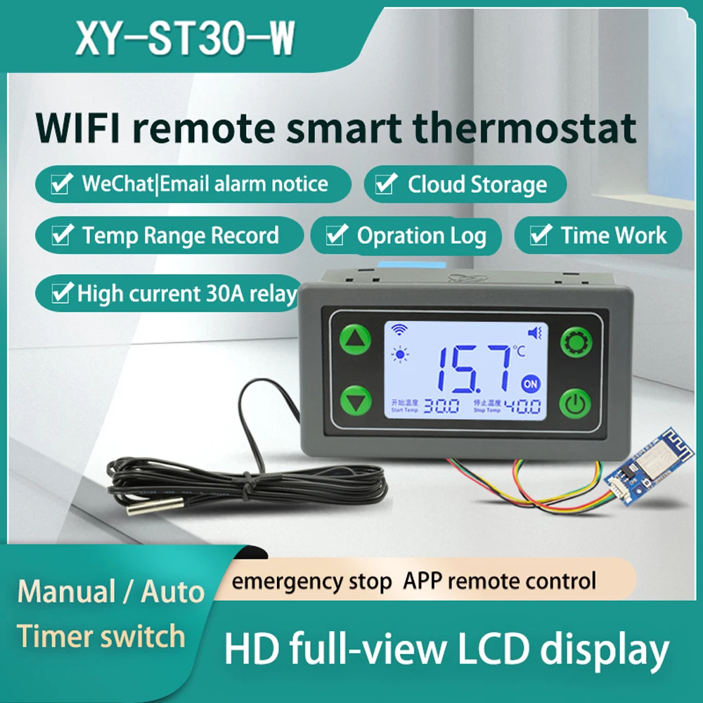 Termostato Inteligente Wifi Con Control Remoto, Temperatura | Cuotas sin interés