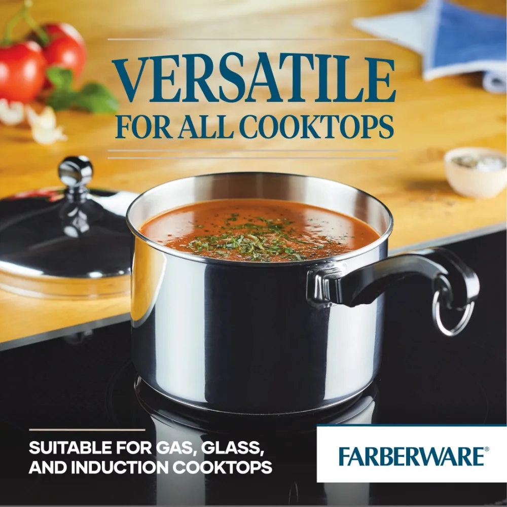 Farberware 3-Quart Classic Series Stainless Steel Saucepan with
