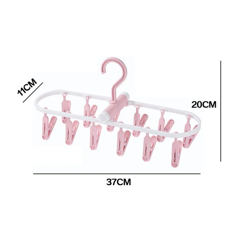 12 Sock Clip Multifunctional Sock Drying Clip Cloth Hanger Household Sock Drying Clip 6