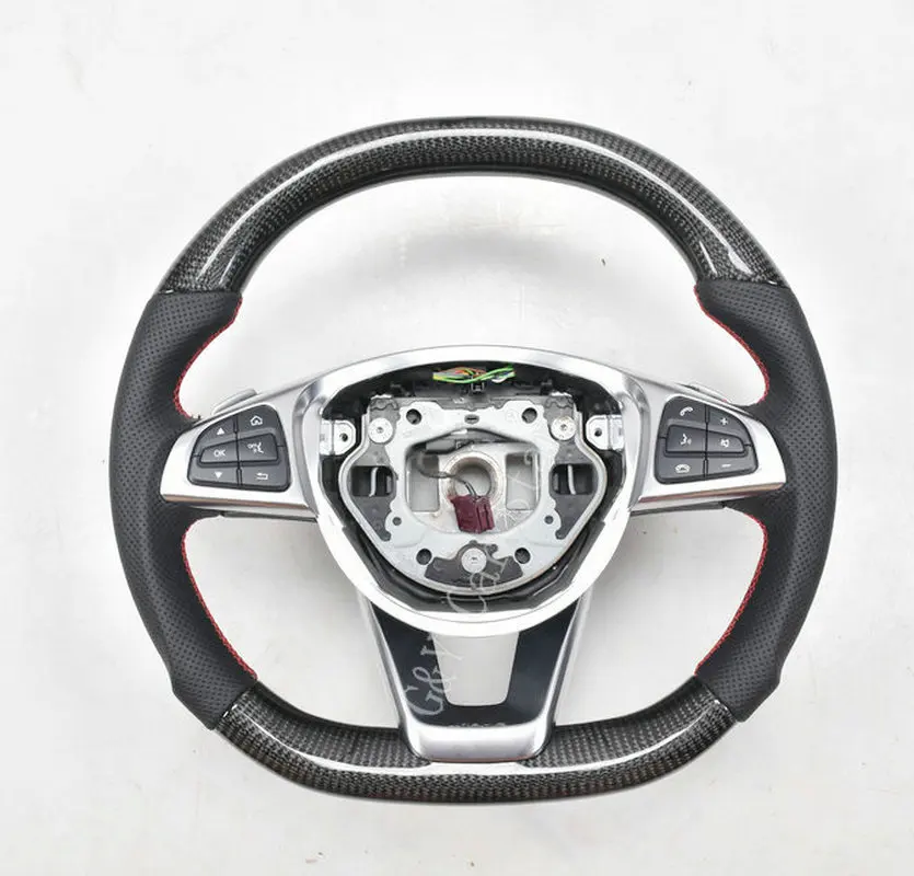 

100% Real Carbon Fiber Steering Wheel For Mercedes-benz CLA W205 AMG