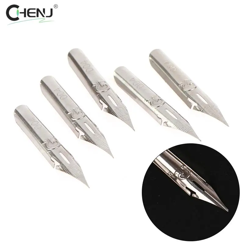 5Pcs High Quality Retro Dipped Tip G Nib Metal English Calligraphy Stationery Office School Supplies Writing Supplies