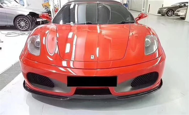 For Ferrari 430 REAL Carbon Fiber Front Lip Splitters Rear Diffuser Bumper Body Side Skirt Kit Spoiler High Quality Accessories - - Racext 33