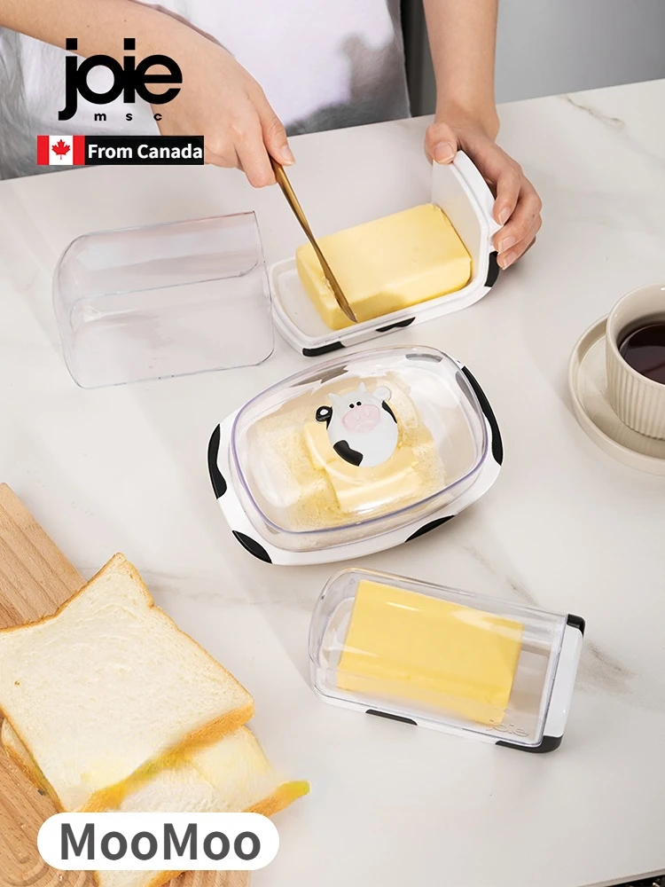 Joie Butter Dish Transparent Lid Plastic BPA Free Kitchen Storage Butter  Container Box Cheese Storage Box Kitchen Utensils - AliExpress