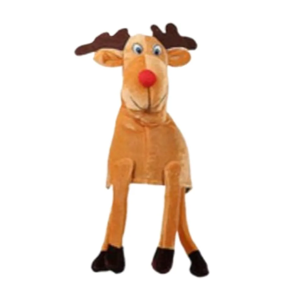 Creative Cartoon Christmas Santa Hat Ornaments Decoration Christmas Deer Cap Noel Accessories Party Props Xmas