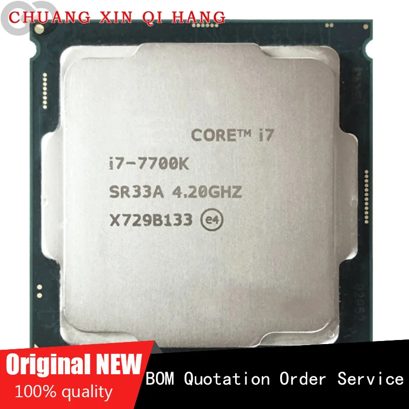 I7 7700K Intel Core I7-7700K Cpu Quad-Core 4.2Ghz 8 Thread Lga 1151 91W 14Nm I7 7700K Processore