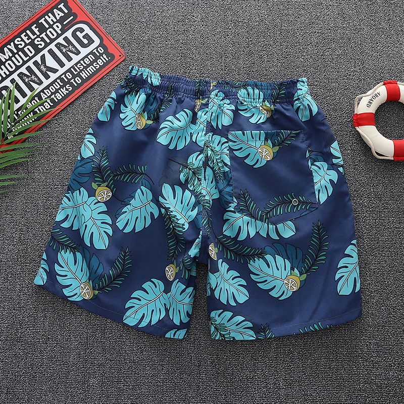 Stylish men Beach Pants handsome gentleman Running Shorts Beach Swimming Shorts With breathable mesh lining 2