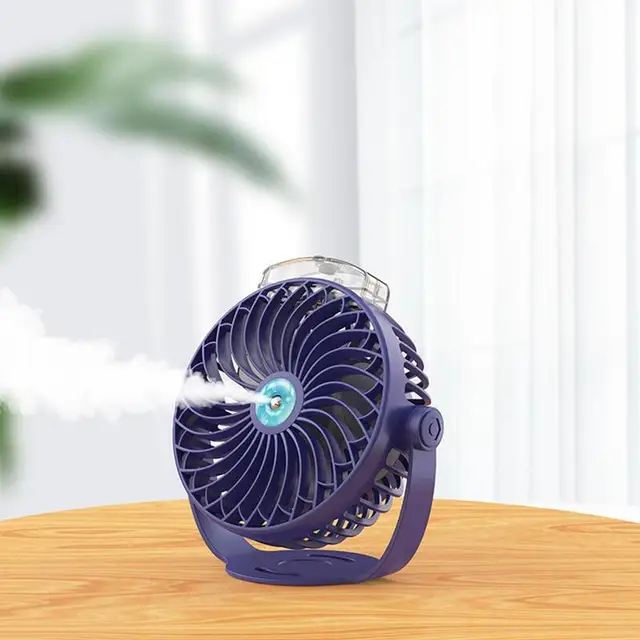 Miután A Ködös Ventilátor Újratölthető Asztali Légcörgő Usb Desk Lépcső Nélküli Tengelyvezérlés 180 Forgás Kemping Túrázáshoz - Image 4