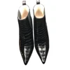 yingshang new women crocodile botos female shoes High Heels black short boots pointed end