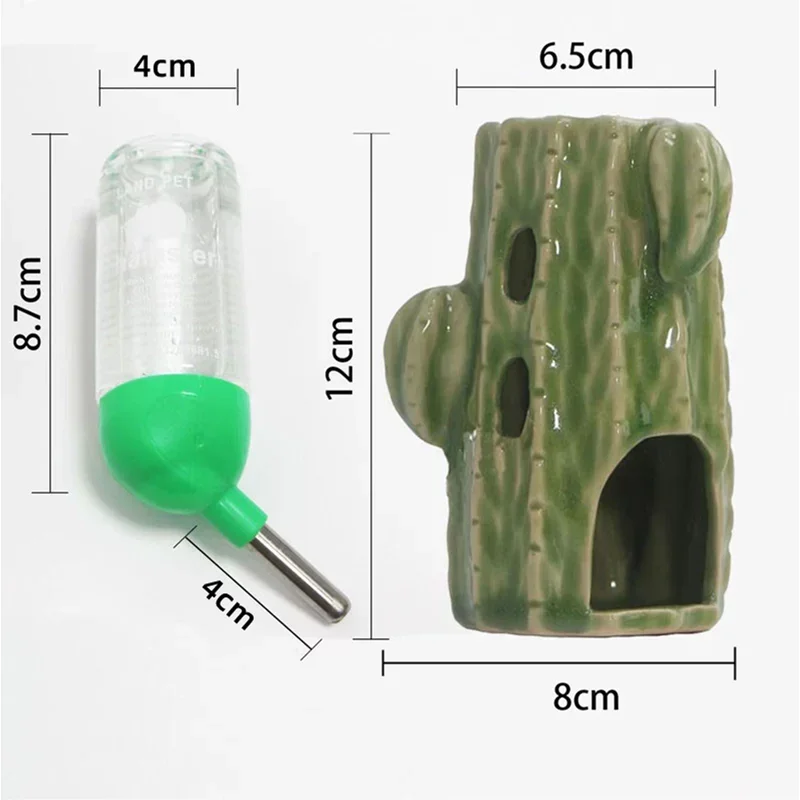 Casetta per criceti e ratti, gabbia in ceramica a forma di cactus per riccio, gabbia per criceti e conigli, prodotti per animali domestici, cincillà - immagine 3