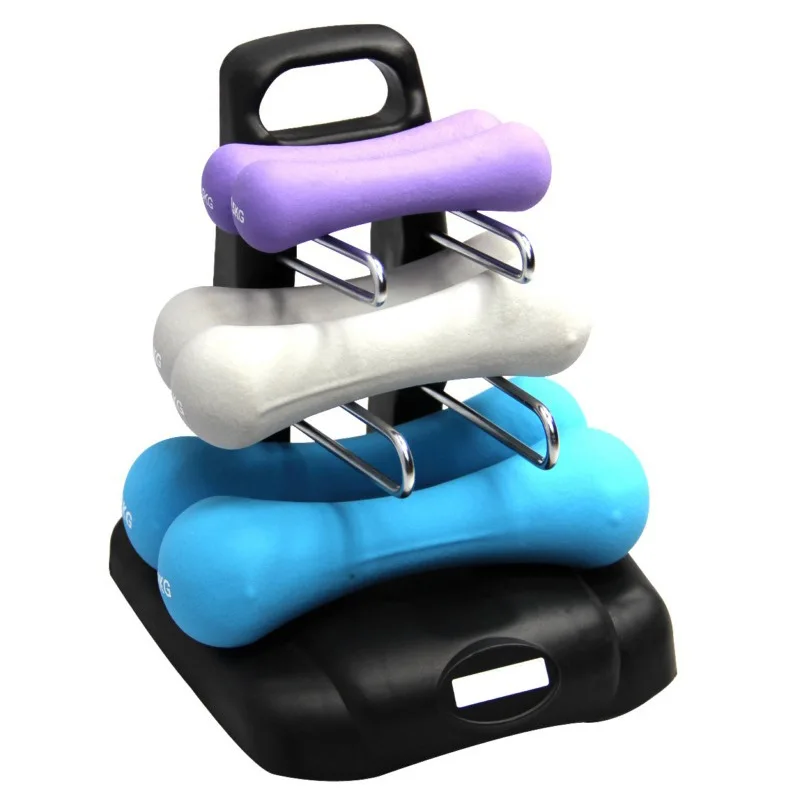 0.5-2kg Gym Vinyl Iron Unisex's Neoprene Dip Dumbbells Weight Lifting Dumbbells Gym Neoprene Charm Set