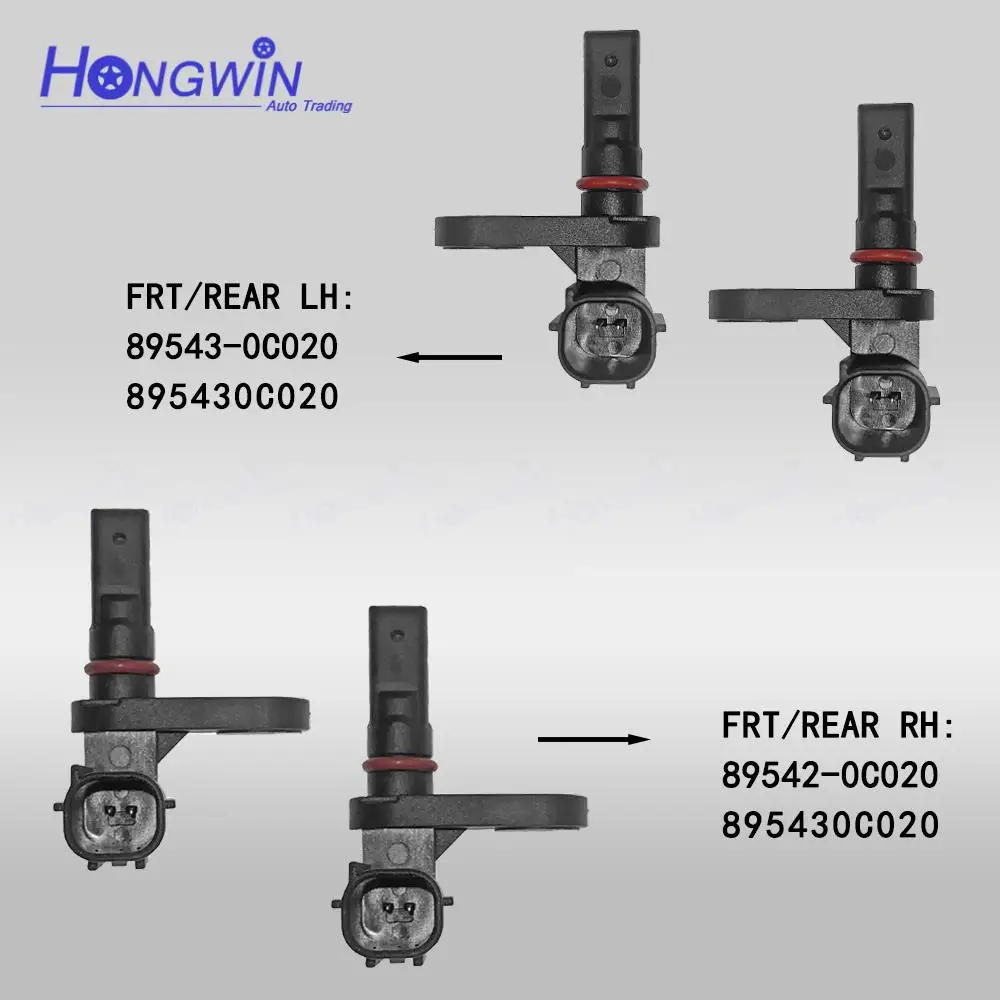 

Датчик скорости колес 89542-0C020 89543-0C020 ABS, передний и задний датчик для Toyota Tundra 07-17 89542 0C020, 89543 0C020, ALS1790 ALS1791, 4 шт.