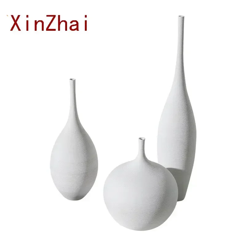 

VILEAD Modern Zen Porcelain Vase Ceramic Flower Pot Living Room Home Decoration Office Interior Nordic Decor Ornaments Crafts