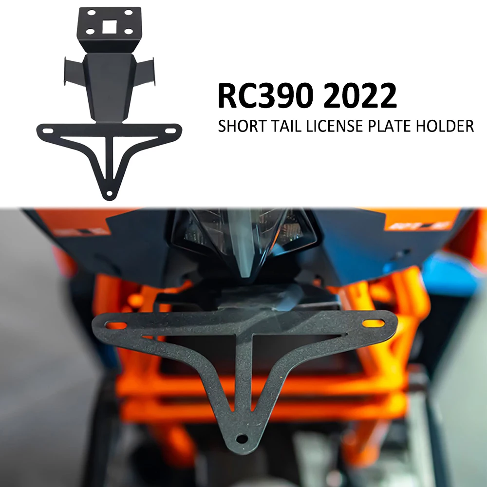 

NEW Motorcycle Accessories Rear Wheel Short Tail Stock Tailstock License Plate Holder Bracket Kit FOR RC390 RC 390 2022