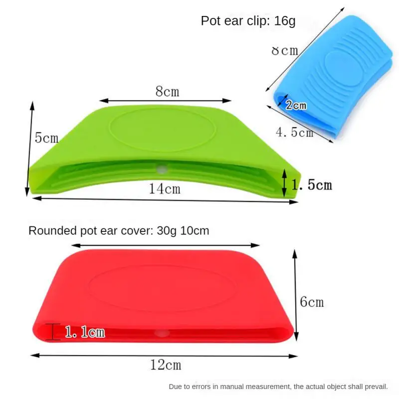 1 Pc Silicone Pot Pan Handle Saucepan Holder Sleeve Non-slip Cover Grip Cookware Parts Unique Kitchen Tools pot handle cover pot handle holder