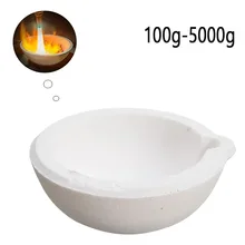 

100g-5000g High Temperature Quartz Silica Melting Crucible Dish Bowl Pot Casting Gold Silver Metal Jewelry casting container