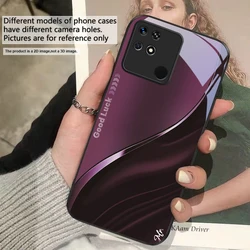 Rose Purple Good Luck Black Glass Phone Case - Xiaomi Mi 10 Lite 5G (HIBL - IBL2508161)
