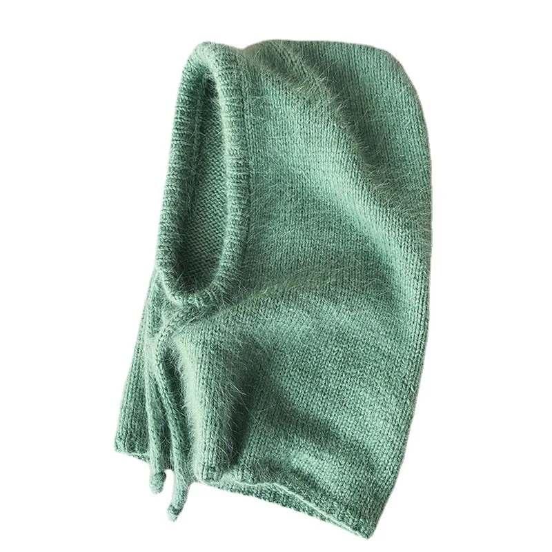 Winter Hats for Women Girls Warm Hooded Scarf Beanie for Female Youth Balaclava Kniting Skull Cap Ear Flap 5