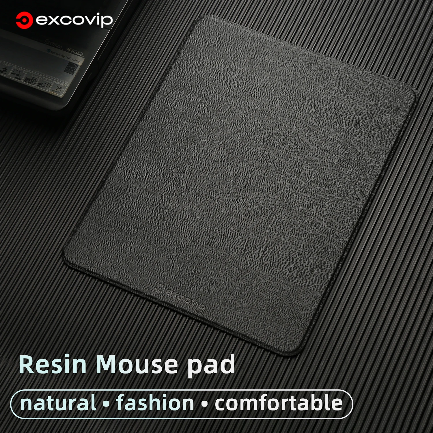 Exco-mouse Pad de Resina Dura Mousepad Pequeno Base de Borracha Antiderrapante Impermeável Jogos Escritório Computador Laptop