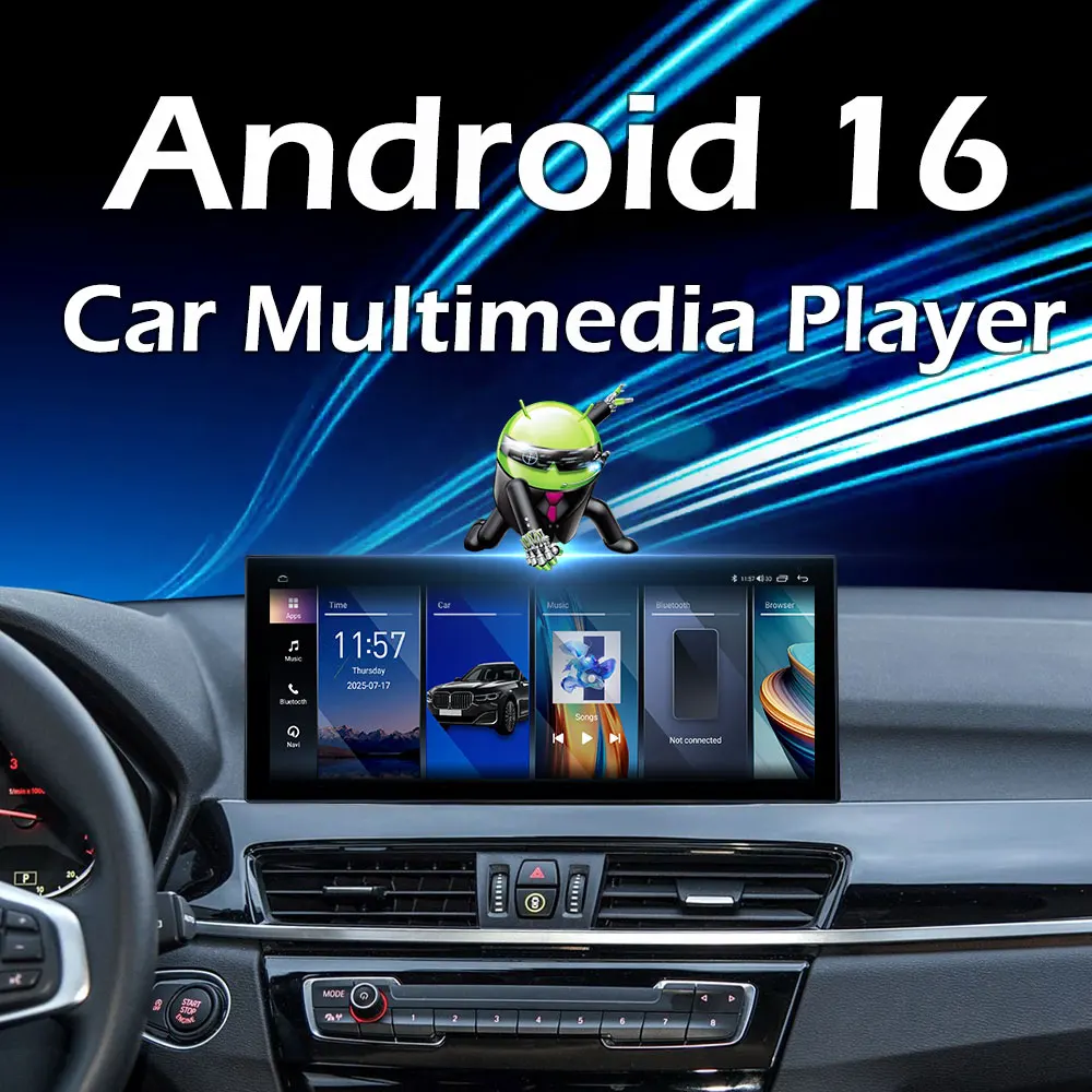 Radio para Auto Android 16 de 10.33 / 12.3'' para BMW Serie 2 F45 F46 2013 2014 - 2019, Carplay Inalámbrico, WIFI, BT, GPS, Navegador, Pantalla Táctil HD 2