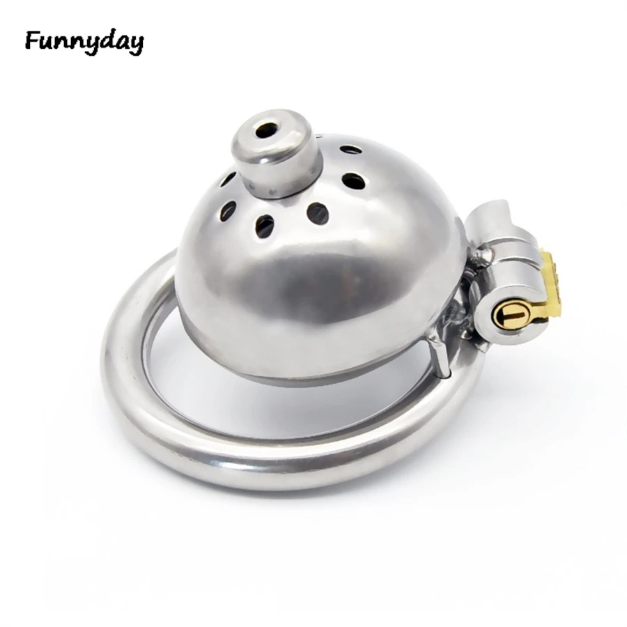 Male Stainless Steel Cock Cage Penis Lock Metal Cock Cage Erotic Bondage Chastity Device Urethral Catheter Dilator Sex Toys