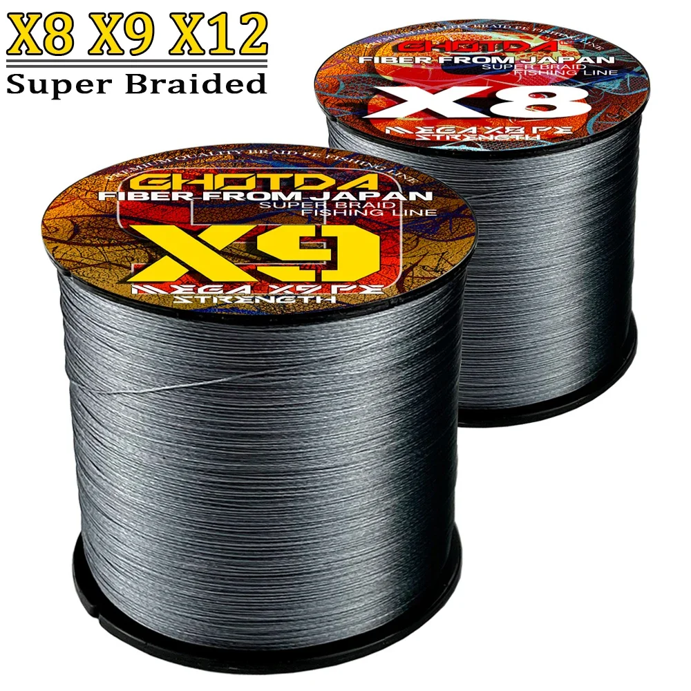 Fishing line 300M Lure Fishing Line Super Strong Smooth PE 8/9/12 Strands Multifilament Braided Lines 18lb~120lb