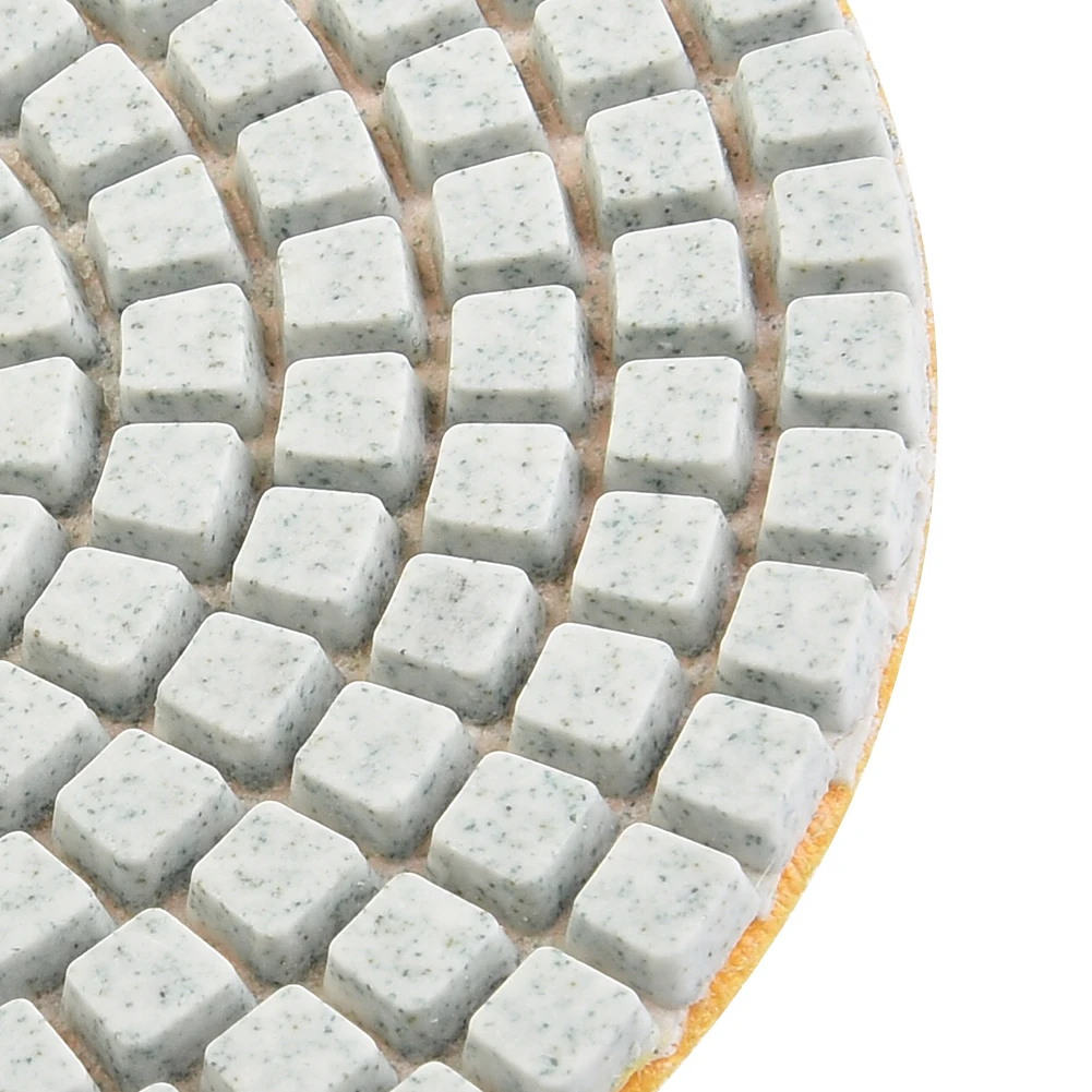 4-Inch Diamond Polishing Pads for Wet/Dry Sanding and Grinding - Granite, Stone, Concrete, Marble - 100mm Hook & Loop Backed