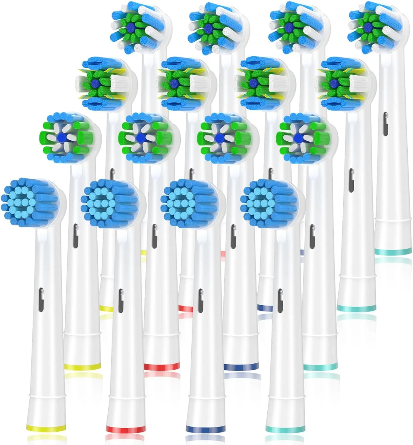 Replacement Toothbrush Heads Compatible with Braun Oral b 7000/Pro 1000/9600/ 5000/3000/8000/Genius and Smart Electric Toothbrus