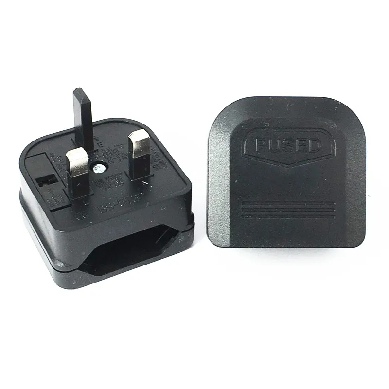 1 Buah Konverter Adaptor Steker Travel Soket Daya 3Pin Eropa Eropa EU 2 Pin Ke Inggris Baru
