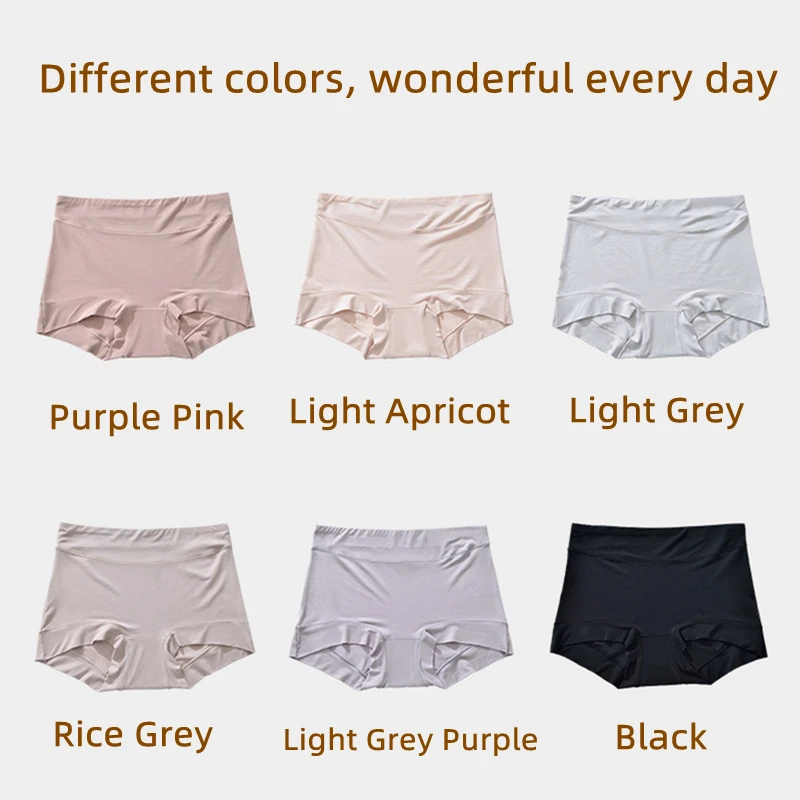 Women's Underwear 60s Modal Fabric Panties for Women High-Rise Female Underwear Briefs Cozy Underpants Plus Size Safety Shorts