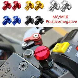 2 pezzi in lega di alluminio M8 / M10 tappi per fori per specchietto retrovisore per moto viti accessori per la modifica delle parti