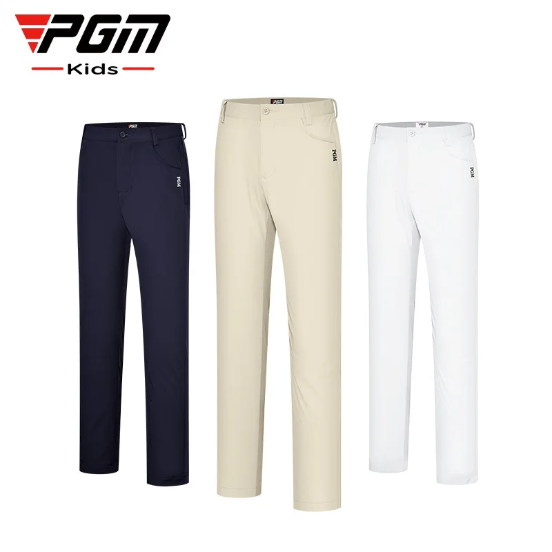 PGM Boys Golf Pants Summer Youth Elastic Band Adjustable Waist Sweatpants Golf Wear for Kids KUZ159