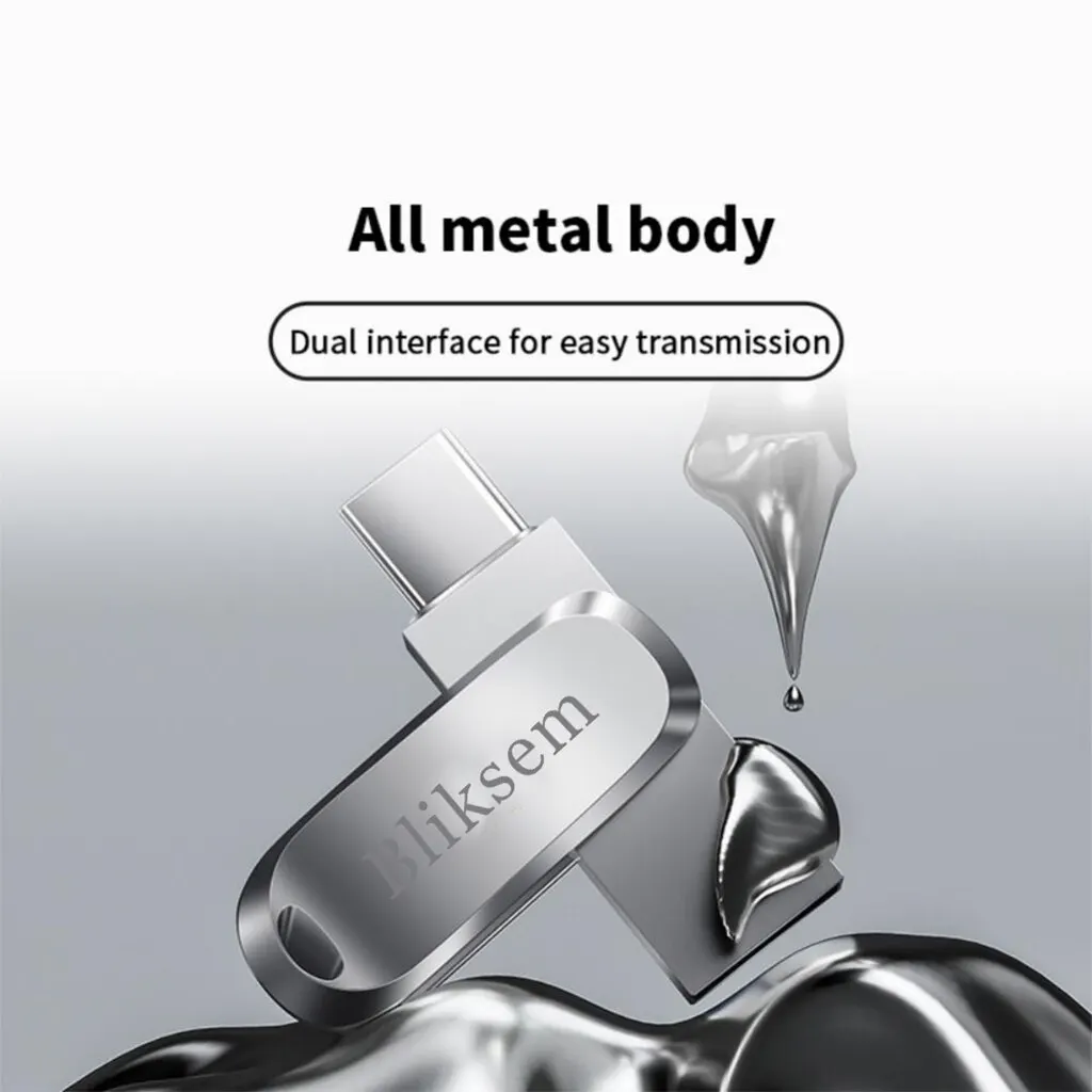 고속 데이터 전송, 대용량 스토리지, 견고한 내구성을 위한 USB Type-C USB 플래시 드라이브