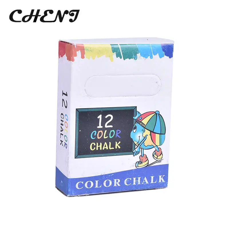 12 pcs/Lot Dustless Chalk Pen Drawing Chalks For Blackboard Accessories