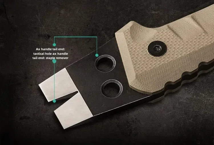 Description Picture 4 of item2025 HX Tactical Engineer Axe Rescue Camp Artillery Fire Rescue Axe Hammer survival firefighter camping supplies axe tomahawk